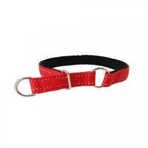 Halvstryp med reflextråd och neopreneinsida, Röd, 45cm x 20mm
