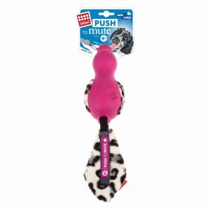 GiGwi Push to Mute Anka Rosa M 30cm - hundleksak