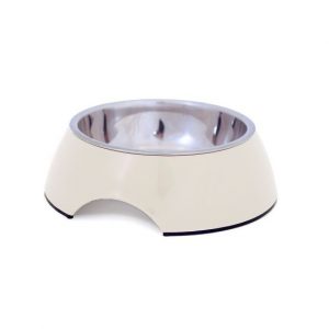DOGMAN Matskål Alba i melamin M 17,5x6,5cm, Beige