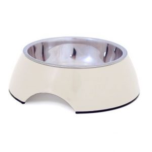 DOGMAN Matskål Alba i melamin L 22x7,5cm, Beige