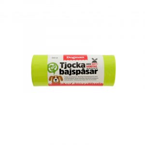 DOGMAN Bajspåsar med knythantag 50-pack Limegrön