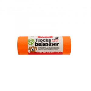 DOGMAN Bajspåsar med knythantag 50-pack Orange