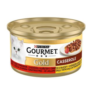 GOURMET GOLD Casserole Oxe, Kyckling & Tomater i Sås 85g