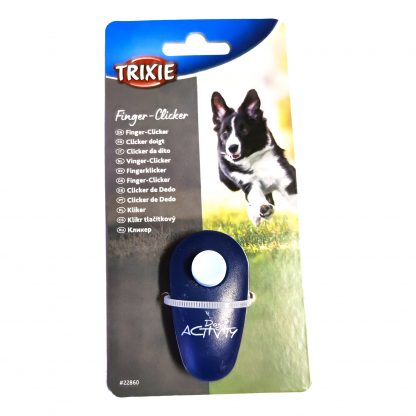 TRIXIE Dog Activity Finger Klicker Blå